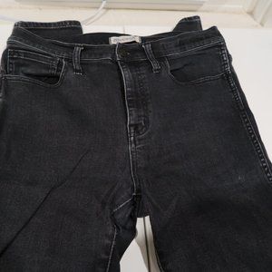 MADEWELL 10" High Riser Skinny Skinny black jeans